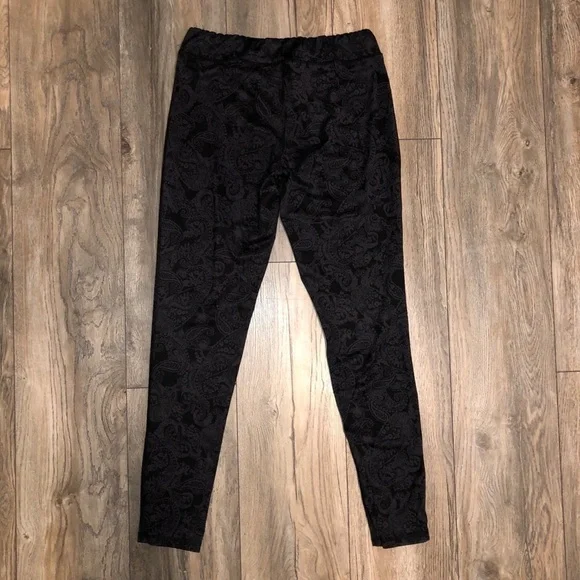 Champion Black/Gray Paisley Print Duo Dry Leggings - Picture 6 of 7